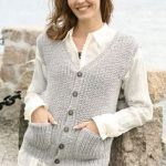 ärmellose strickweste damen