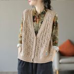 ärmellose strickweste damen
