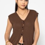 ärmellose strickweste damen