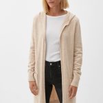 beige strickjacke