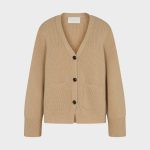 beige strickjacke