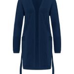 blaue strickjacke damen