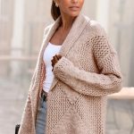 cardigan damen lang