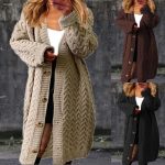 damen strickjacke lang