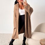 damen strickjacke lang