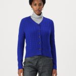 dunkelblaue strickjacke damen