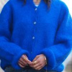 dunkelblaue strickjacke damen