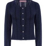 dunkelblaue strickjacke damen