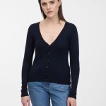 dunkelblaue strickjacke damen
