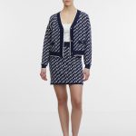 dunkelblaue strickjacke damen