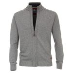 graue strickjacke