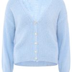 hellblaue strickjacke damen