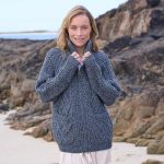 hellblaue strickjacke damen