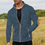 herren strickjacke mit reißverschluss