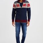 herren strickjacke mit reißverschluss