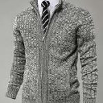 herren strickjacke mit reißverschluss