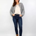 kurze strickjacke