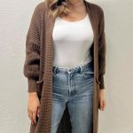 longstrickjacke damen