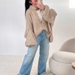 oversize strickjacke