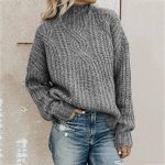 pullover mit stehkragen damen