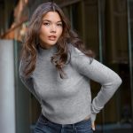 pullover mit stehkragen damen