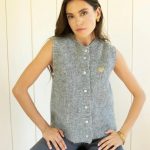 ärmellose strickweste damen