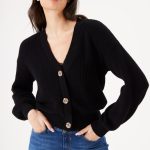 schwarzer cardigan
