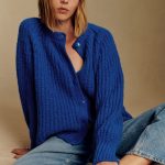 strickjacke blau