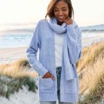 strickjacke blau