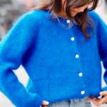 strickjacke blau