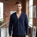 strickjacke blau
