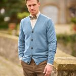 strickjacke blau
