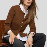 strickjacke braun