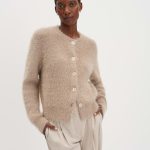 strickjacke braun