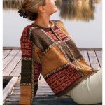 strickjacke braun