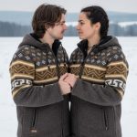 strickjacke braun