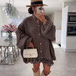 strickjacke braun