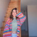 strickjacke bunt