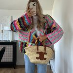 strickjacke bunt