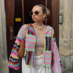 strickjacke bunt