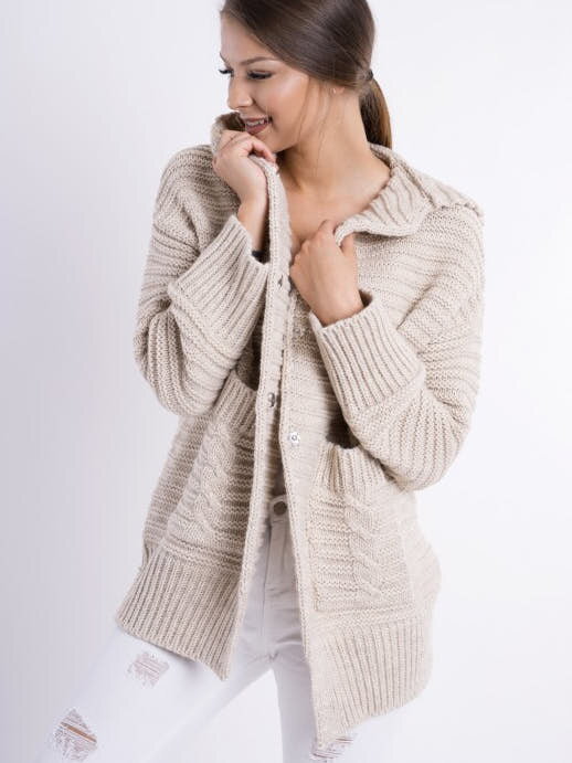 strickjacke-damen-beige-481ppz-1.jpg strickjacke damen beige – Bild 1