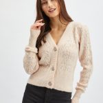 strickjacke damen beige