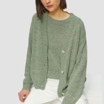 strickjacke damen grün