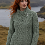 strickjacke damen grün