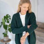 strickjacke damen grün
