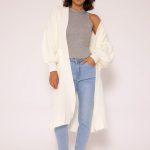 strickjacke damen lang