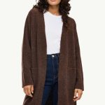 strickjacke damen lang