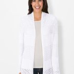 strickjacke damen weiß