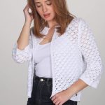 strickjacke damen weiß