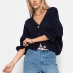 strickjacke dunkelblau